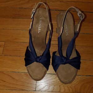 Aerosoles Blue Wedge Sandals